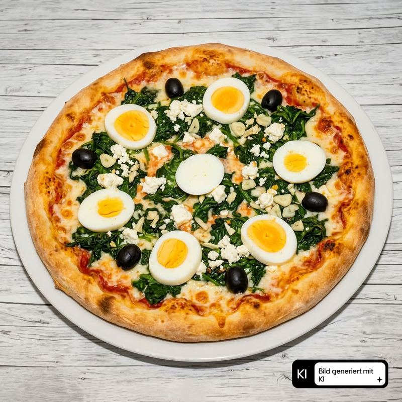Spinatpizza